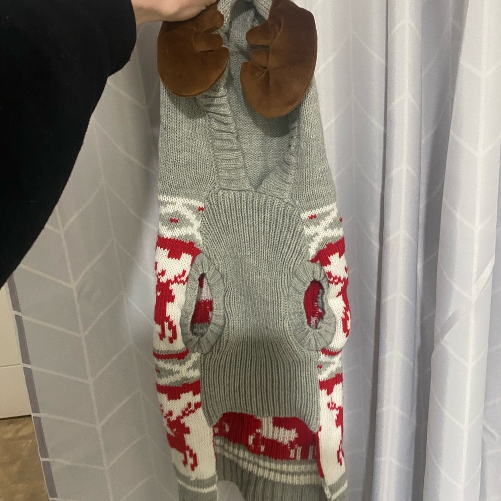 Holiday dog sweater